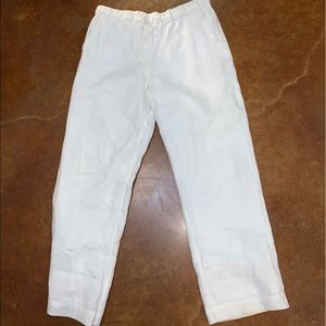 White relaxed dress pants